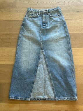 Mango Denim Front-Slit Women’s Jeans Skirt